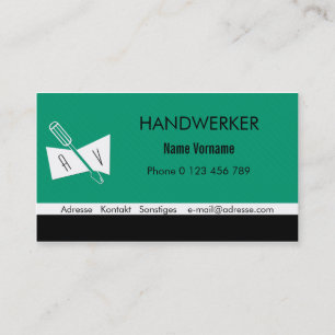 Handwerker Visitenkarte