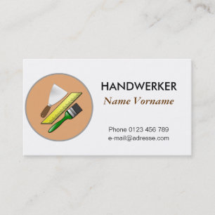 Handwerker Visitenkarte