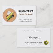 Handwerker Visitenkarte (Vorne/Hinten)