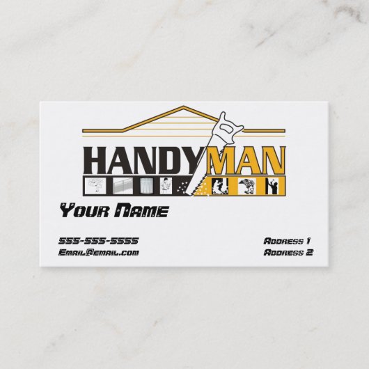 Handwerker Visitenkarte (Vorderseite)