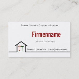 Handwerker Visitenkarte