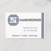 Handwerker Visitenkarte (Vorderseite)