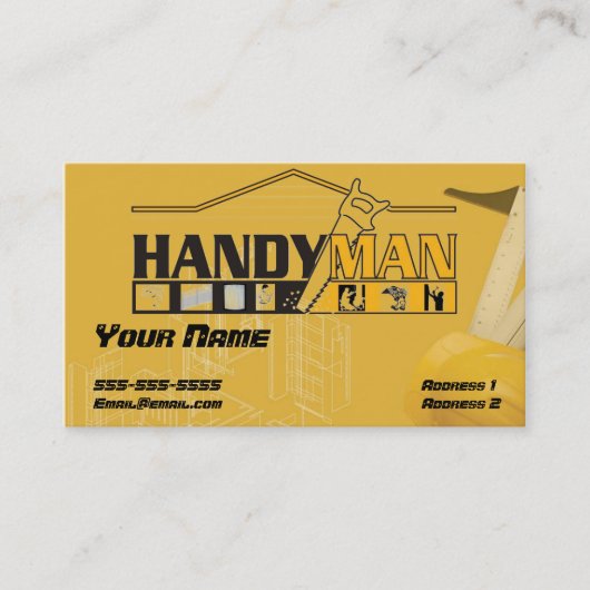 Handwerker Visitenkarte (Vorderseite)