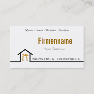 Handwerker Visitenkarte