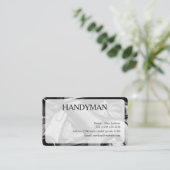 HANDWERKER Visitenkarte editierbar (Stehend Vorderseite)
