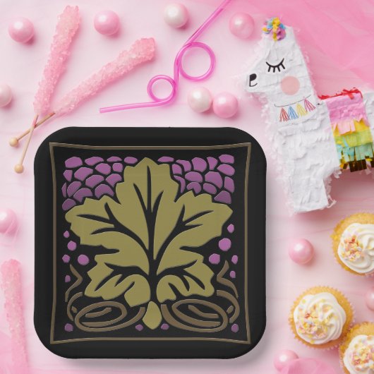 Handwerker, Weinleder Pappteller (Party)