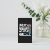 Handwerker Werkstatt Pater Hardware Store Lover Visitenkarte (Stehend Vorderseite)