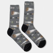 Handwerker Werkzeuge Socken (Rechts)
