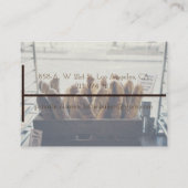 Handwerkerbrotbäcker-Hipster-Geschäftskarte Visitenkarte (Rückseite)