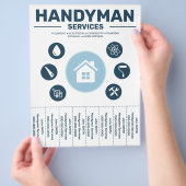 Handwerkerdienste Abriss-Register Flyer (Hand)