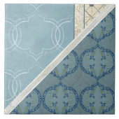 Handwerkerin Era Arabesque Vintag Collage Recht Fliese (Vorderseite)