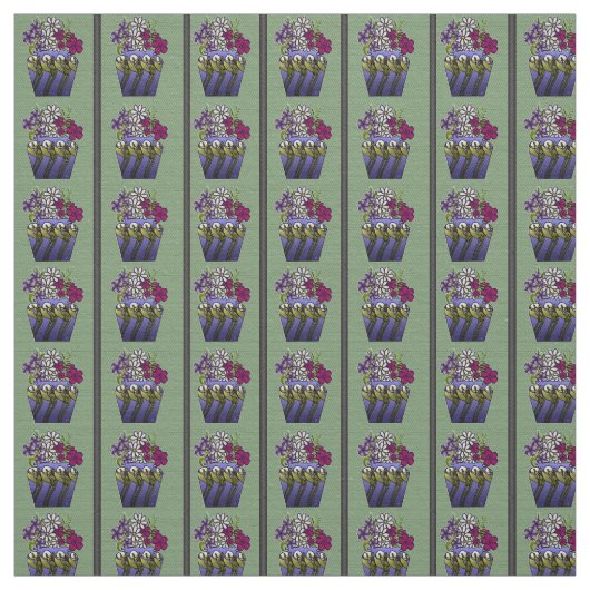 Handwerkerin Lily Vase 58" Baumwollbehälter Stoff (Muster)