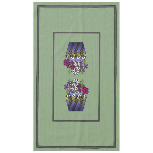 Handwerkerin Lily Vase 60" x 104" Tablecloth Tischdecke (Vorderseite)