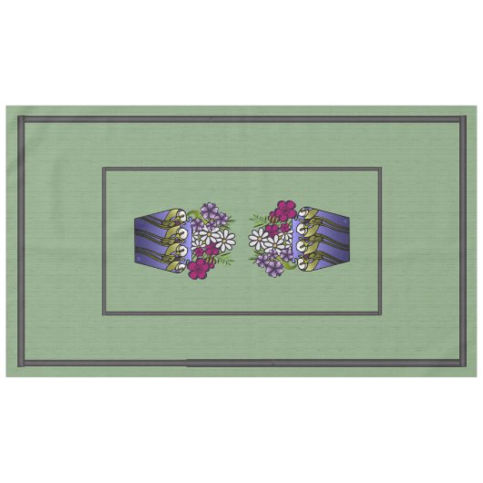 Handwerkerin Lily Vase 60" x 104" Tablecloth Tischdecke (Vorderseite (Horizontal))