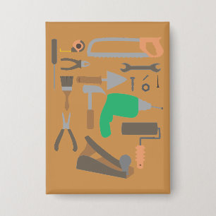 Handwerkerwerkzeuge Button