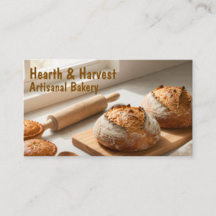 Handwerkliche Bäckerei Visitenkarte Brot & Pie Gra