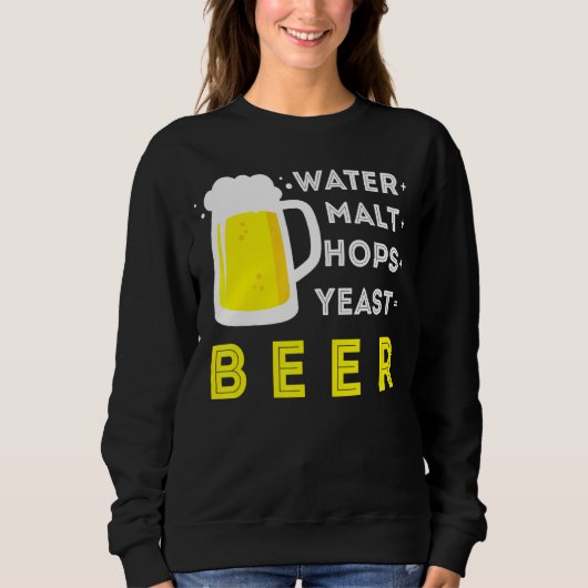 Handwerkliches Bier und Eigenbrauen oder Wasser Ma Sweatshirt (Vorderseite)