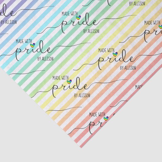 Handwerkliches Unternehmen mit pride LGBTQ Seidenpapier (Ausschnitt)