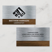 HandwerkLogo | Metallholz Visitenkarte (Vorne/Hinten)