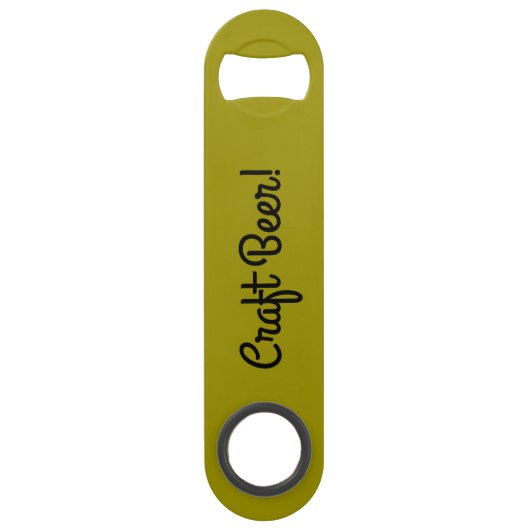 Handwerks-Bier - Goldschwarzes Speedflaschenöffner (Rückseite)