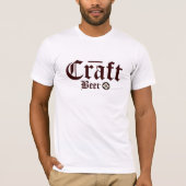 Handwerks-Bier - Hopfensymbol Burgunder T-Shirt (Vorderseite)
