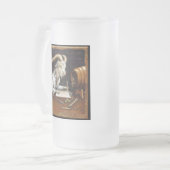 Handwerks-Bier-Ziegen-Tasse: Zymologie Mattglas Bierglas (Vorderseite Links)