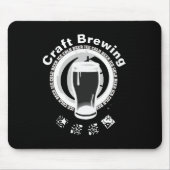 Handwerks-Brauen, schwarz u. Weiß 2 Mousepad (Vorne)