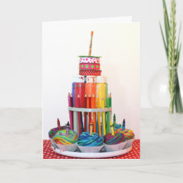 "Handwerks-Kuchen-" Fotografie-Geburtstags-Karte Karte