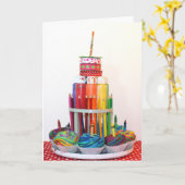 "Handwerks-Kuchen-" Fotografie-Geburtstags-Karte Karte (Gelbe Blume)