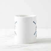 Handwerks-Schädel (blau) Kaffeetasse (Mittel)