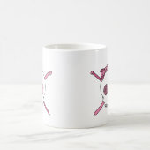 Handwerks-Schädel (Rosa) Kaffeetasse (Mittel)