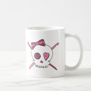 Handwerks-Schädel (Rosa) Kaffeetasse