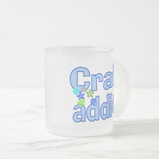 Handwerks-Süchtig-Perlen-Entwurfs-Geschenk Mattglastasse (VorderseiteRechts)