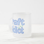 Handwerks-Süchtig-Perlen-Entwurfs-Geschenk Mattglastasse (Vorderseite Links)