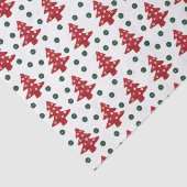 Handwerks-Weihnachtsbäume und Knöpfe Seidenpapier (Ausschnitt)