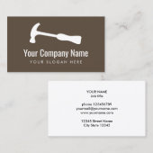 Handwerksbau für Handwerksbausteine Visitenkarte (Vorne/Hinten)