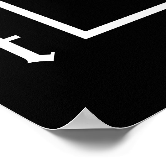 Handwerksbier - Growler Black & White Oval Design Poster (Ecke)