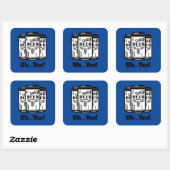 Handwerksbier kann ja... quadratischer aufkleber (Blatt)