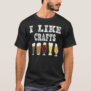 Handwerksbier Vintag I Do Crafts Zuhause Bräu Kuns T-Shirt
