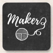 Handwerksgewerbe und Garntypografie Untersetzer (Vorderseite)