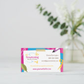 Handwerkskarte Scrapbooking Business Card Visitenkarte (Stehend Vorderseite)