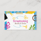 Handwerkskarte Scrapbooking Business Card Visitenkarte (Rückseite)
