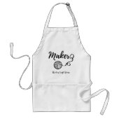 Handwerkskunst Typografie drucken + Text Schürze (Vorne)