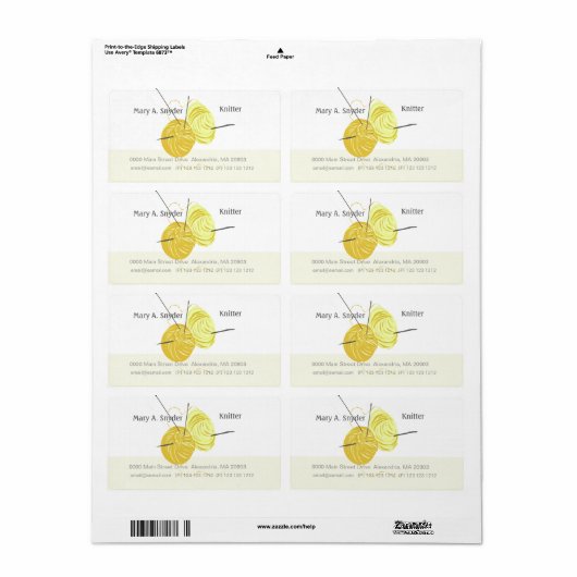 Handwerkskünstler Knittergarnnäedchen (Vorne)