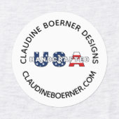 Handwerkskünstler nähen Eisen auf Etiketten (Design 2)