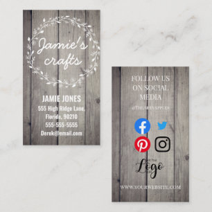 Handwerksnähte Strickherzen Strickherzen Visitenkarte