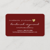 Handwerksromantik Visitenkarte (Vorderseite)