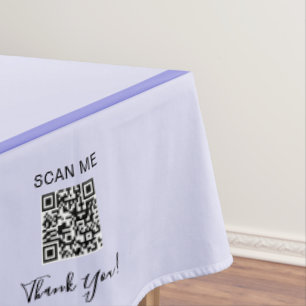 Handwerksschau Lavendel 60 x 104 QR-Code Tischdecke