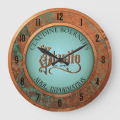 Handwerksschmuck Nähen Hobby Studio Uhr (Vorderseite)