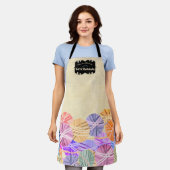 Handwerksshow aus farbigen Strickkronen Schürze (Getragen)